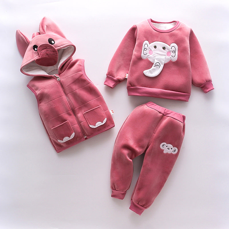 Winter Wonder Three-Piece Set - The Perfect Combination of Style and Warmth!