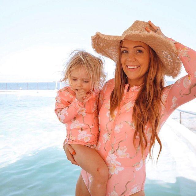 Girl's Clothing Pink / adult-S Long Sleeve Swimwear