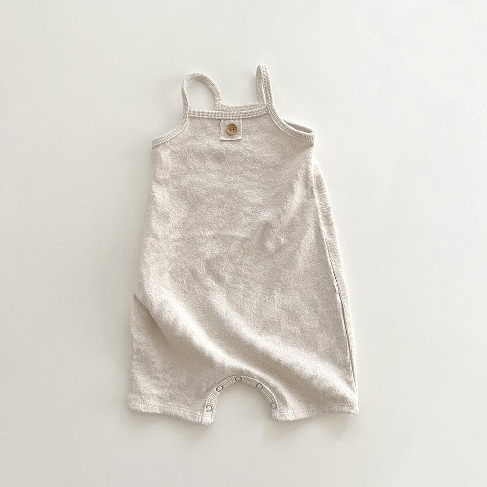 White / 6-9M 66 Solid Cotton Sleeveless Loose Vest Sling