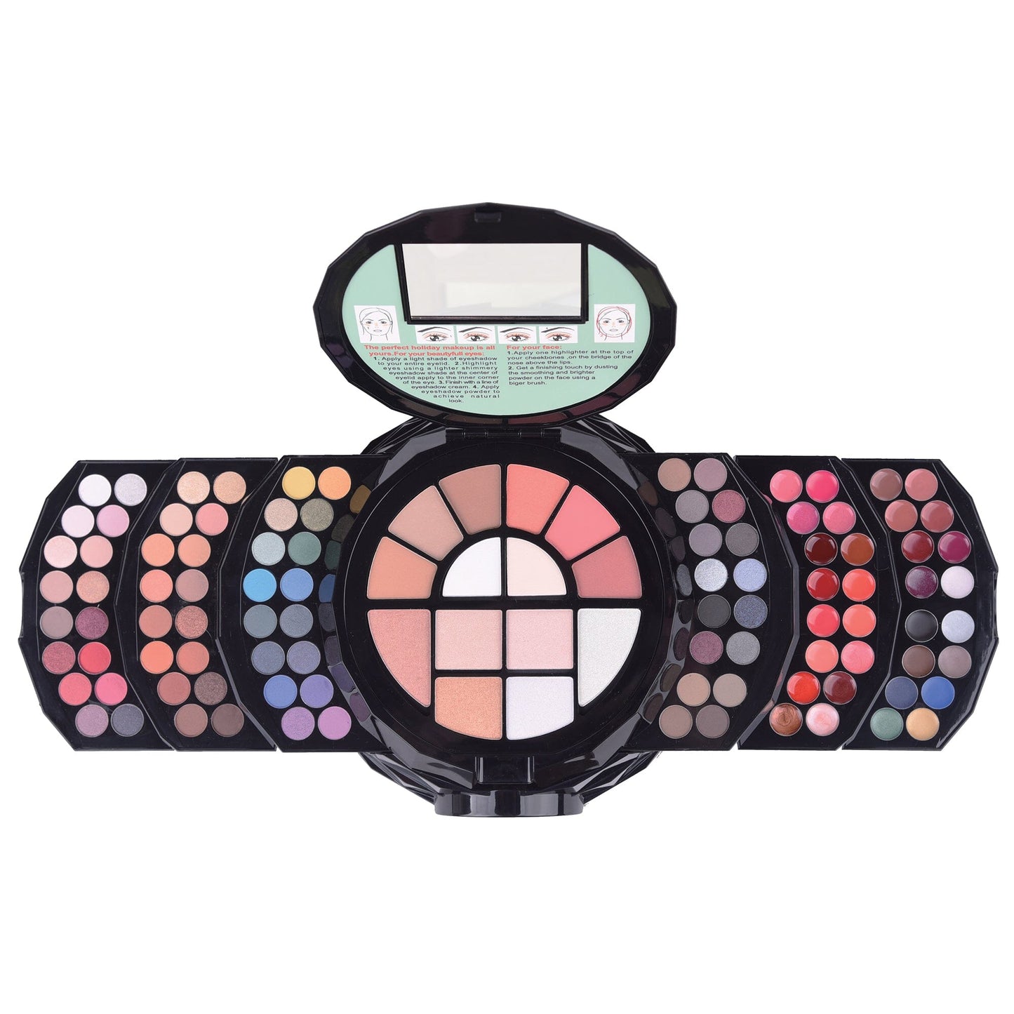 SHANY All In One FLOWERS Makeup Set - Ultimate Fancy Makeup Kit - Eyeshadows, Lip colors, Face Powders , Highlighters, and Blushes. - SHOP - MAKEUP SETS - ITEM# SH-195