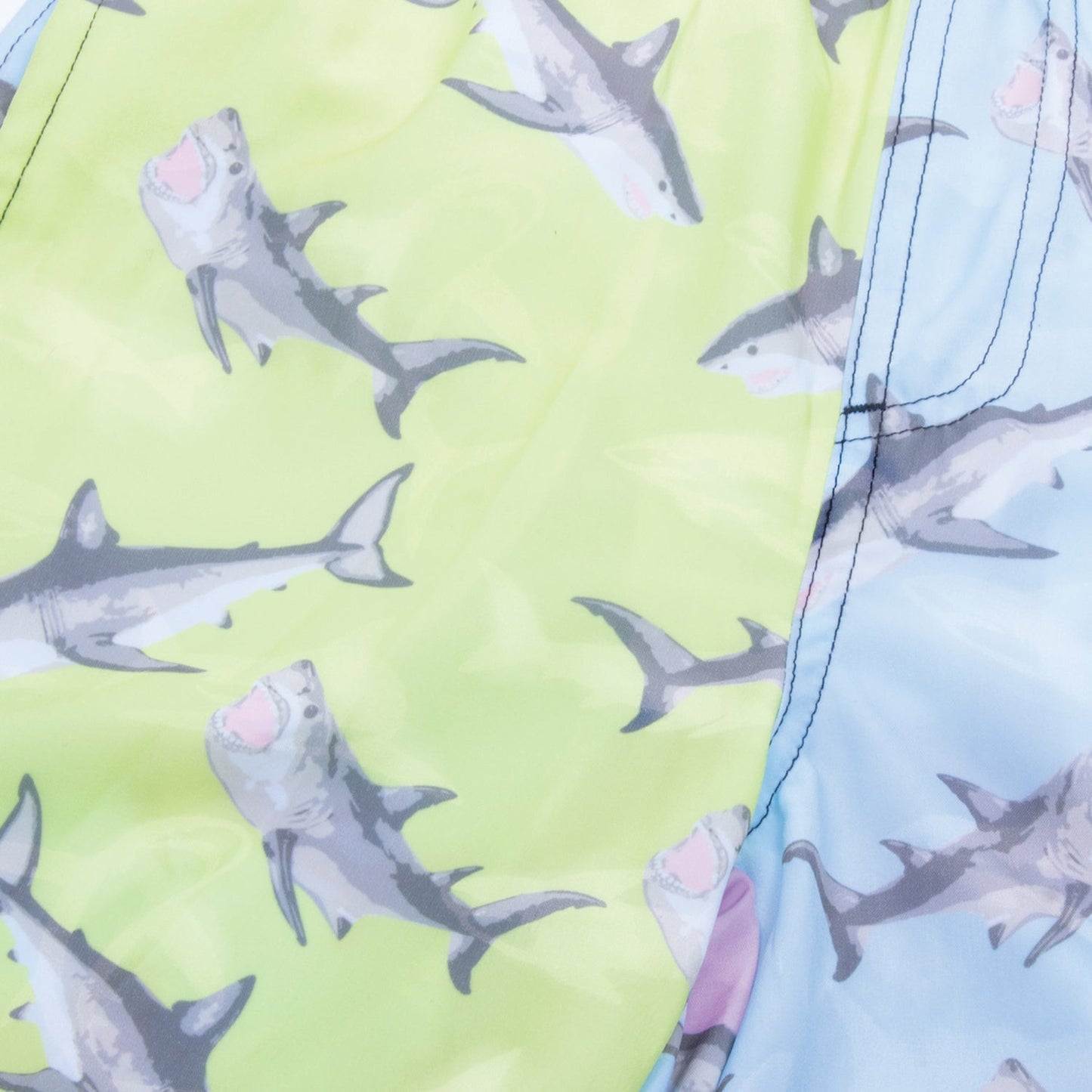 Shark Block Water Appearing Boys Swim Trunk
