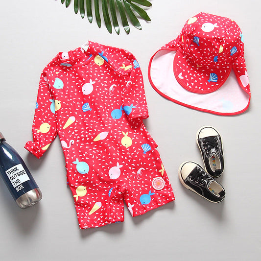 Cute Korean Baby Girl Infant Sunscreen Swimwear