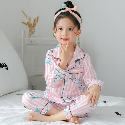 Cotton Striped Pajamas for Kids
