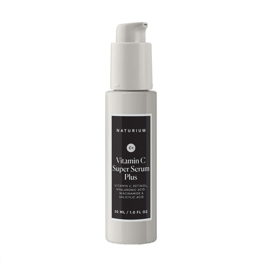Naturium Vitamin C Super Serum Plus, Smoothing Face Care, plus Retinol, Hyaluronic Acid, Niacinamide & Salicylic Acid, 1 oz
