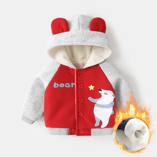 CozyBabe Plus Hooded Fleece Jacket - Stay Warm in Style This Winter!