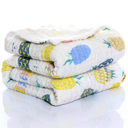 Heavenly Hugs Organic 6-Layer Baby Swaddle Muslin Blanket