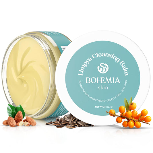 Limpya Cleansing Balm - Hydrating & Moisturizing Facial Cleanser & Makeup Remover Balm for All Skin Types - Natural Deep Pore Cleanser with Vitamin E & Botanical Extracts (2oz)