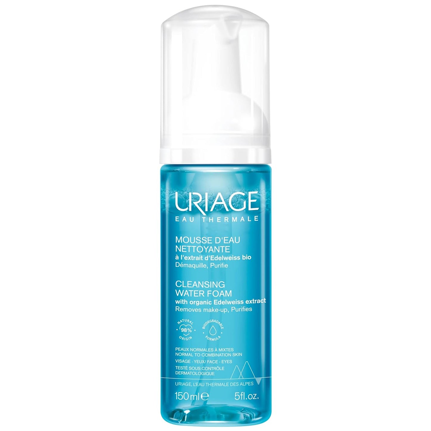 Cleansing Makeup Remover & Foaming Cleanser | Gentle Micellar Face and Eye Face Wash | Soap-free and Ophthalmologist tested Treatment for Normal to Oily Skin, 5 fl.oz.