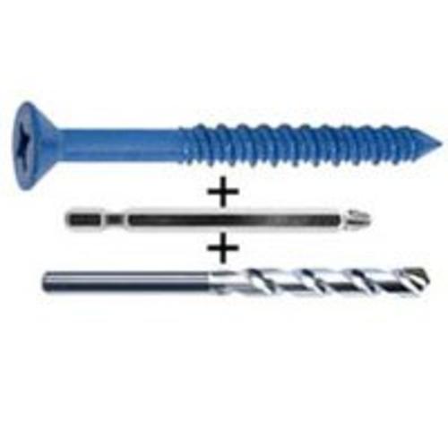 Cobra 631T Concrete Screw Flat Head, 1/4" x 1-3/4"