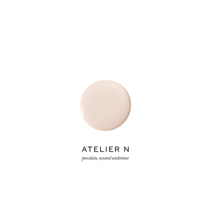 Swatch of light porcelain foundation with a neutral undertone.