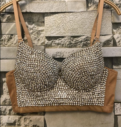 Diamond beading Crop Top
