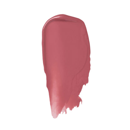 A smear of pink lipstick.