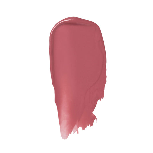 A smear of pink lipstick.