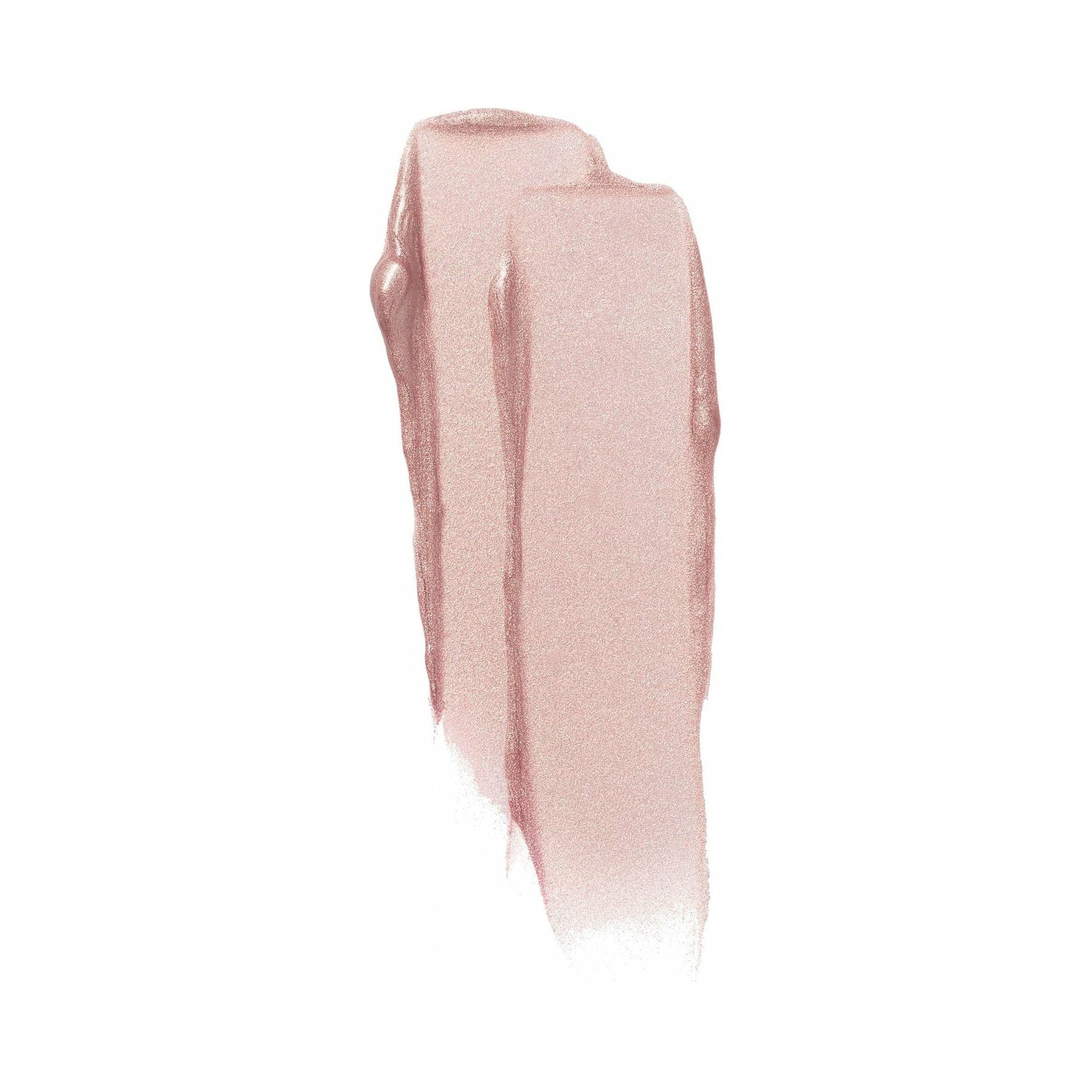 Swatch of shimmery neutral-toned lipstick.