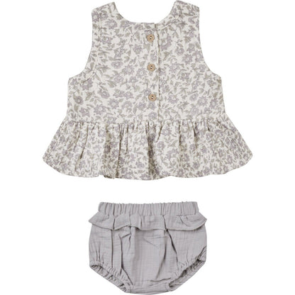 Quincy Mae Sleeveless Peplum Set | French Garden