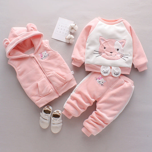 Winter Wonder Three-Piece Set - The Perfect Combination of Style and Warmth!