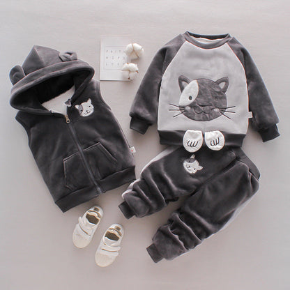 Winter Wonder Three-Piece Set - The Perfect Combination of Style and Warmth!