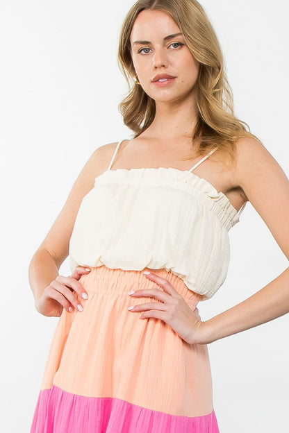 Colorblocked Midi Dress