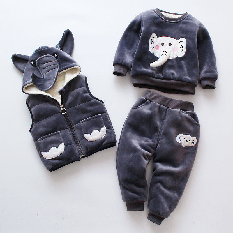 Winter Wonder Three-Piece Set - The Perfect Combination of Style and Warmth!