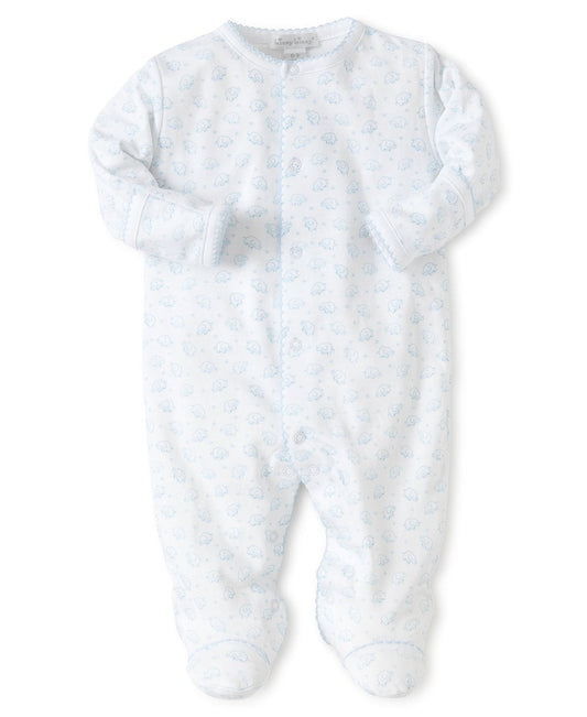 Kissy Kissy Footie-Blue Elephants
