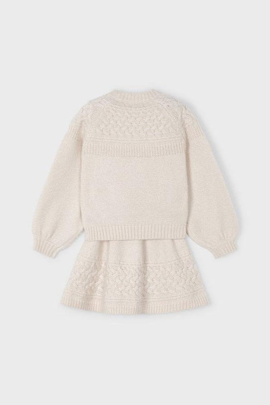 Knit Skirt & Sweater Set