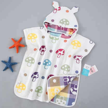 Boy's Clothing Mushroom Baby Hooded Beach Towel
