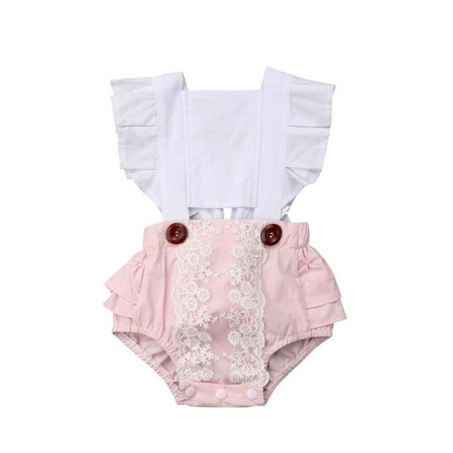 Girl's Clothing White / 3M Backless Romper