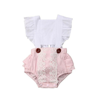 Girl's Clothing White / 3M Backless Romper