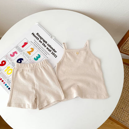 as picture 2 / 6-9M Solid Cotton Sleeveless Loose Vest Sling