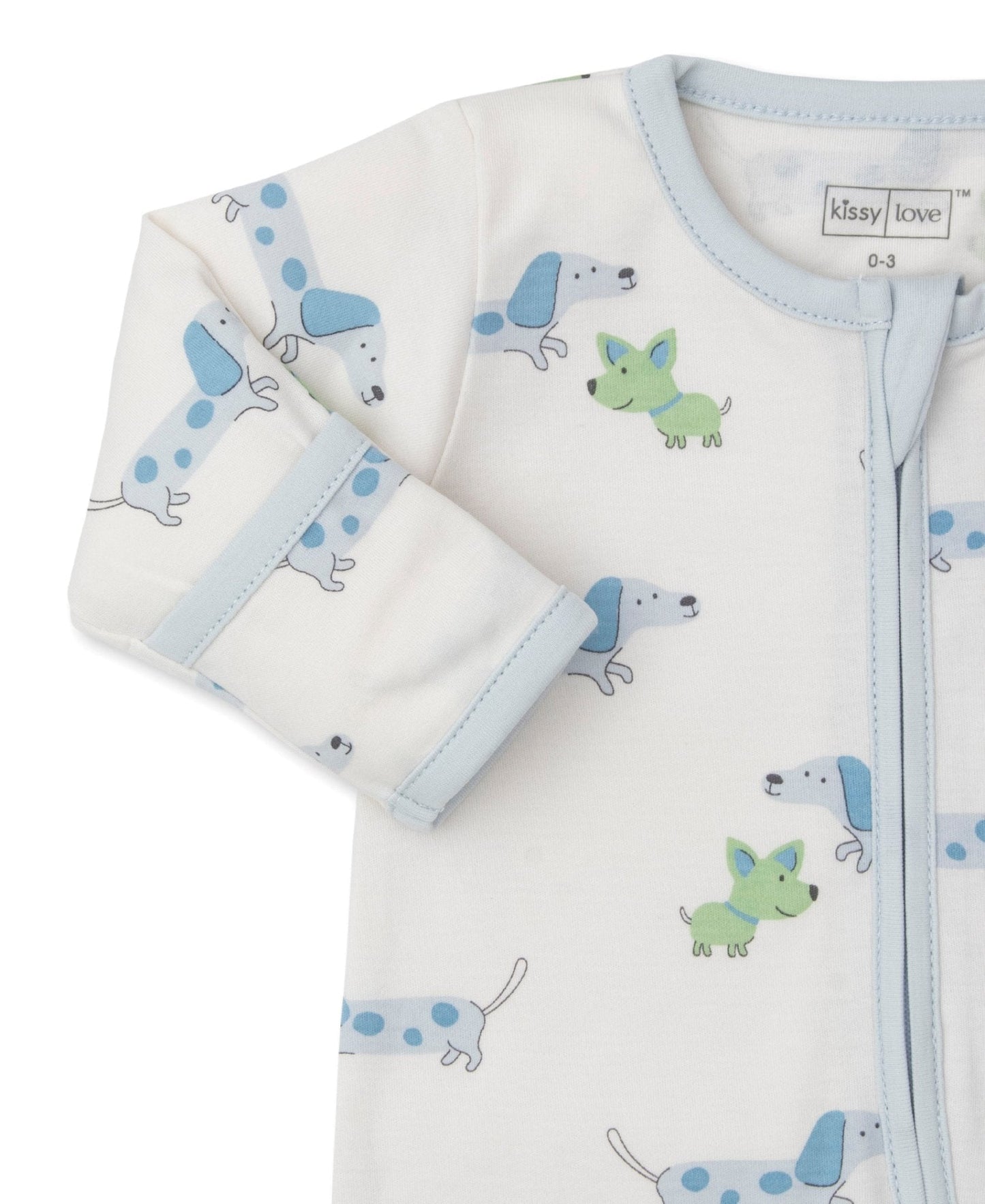 Puppy Love Zippered Footie Boys