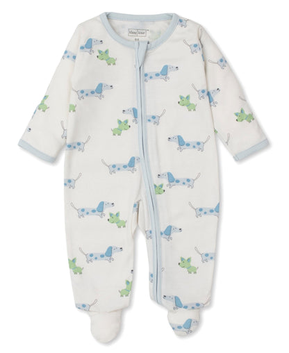 Puppy Love Zippered Footie Boys