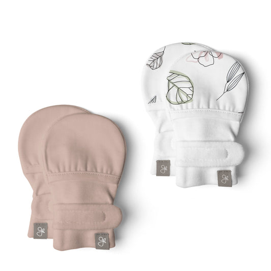Goumi Two Pack Mitts | Abstract Floral + Rose