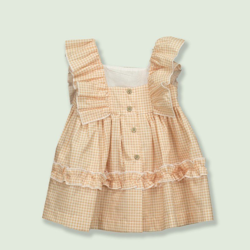 Ruffle Strap Dress Artemisa Orange