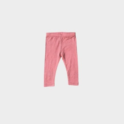 Baby Sprouts Basic Leggings | Dark Rose