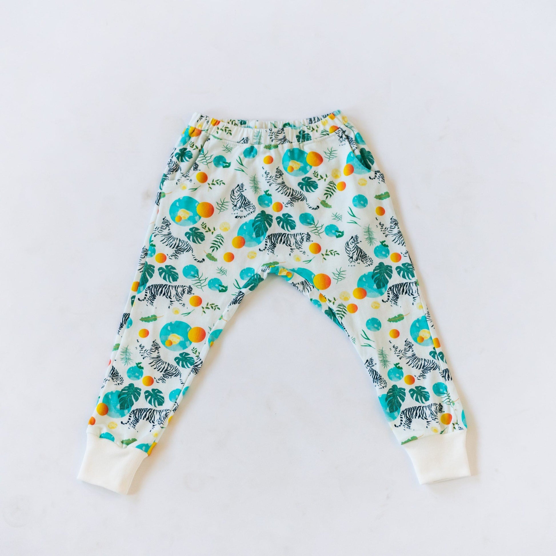 Unisex Sweatpants Bottoms Honey Cake Tiger 2-3 Years Magical Jungle